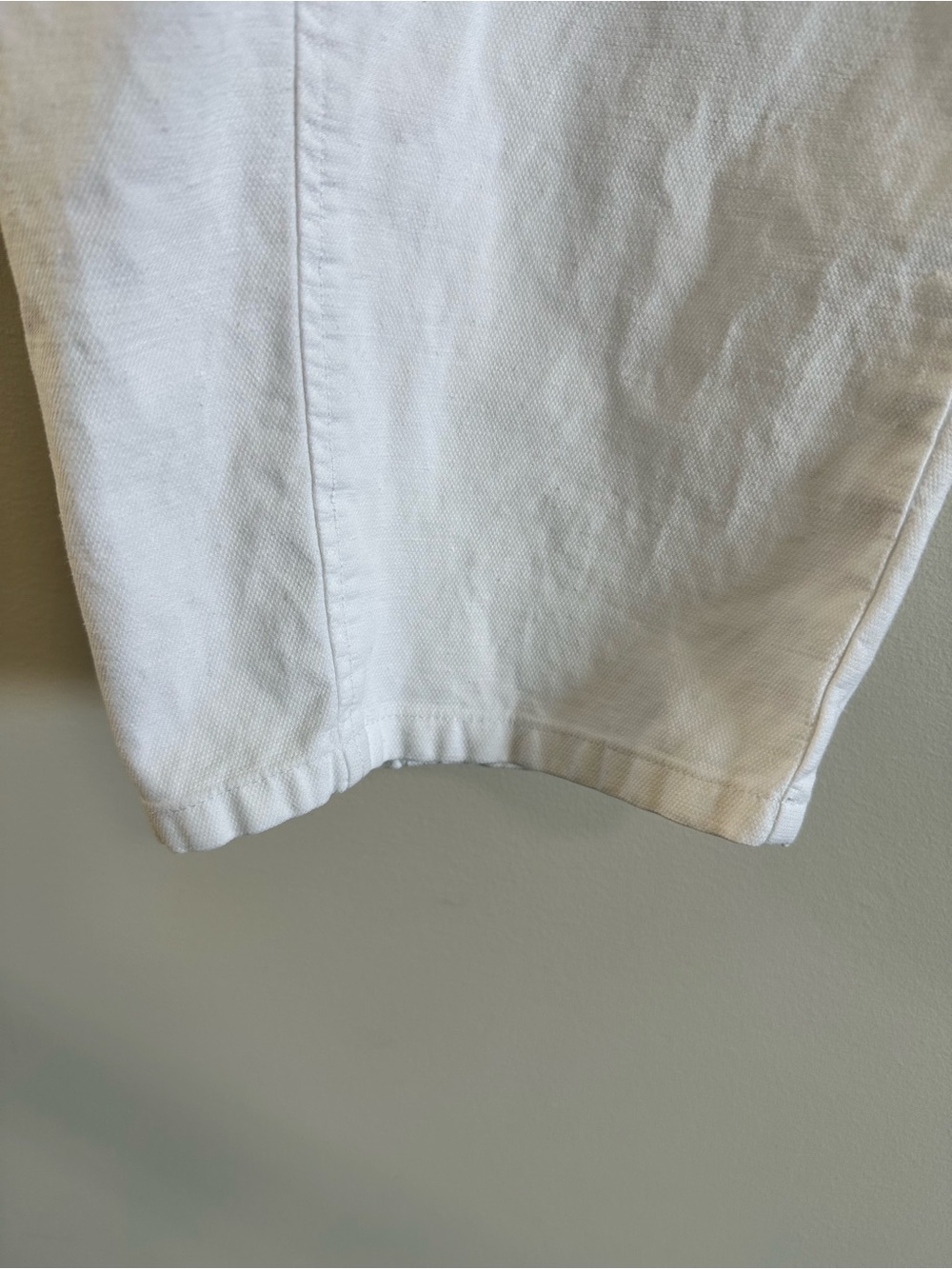 Eileen Fisher Cotton Hemp Stretch Lantern Pant White Size 1X - Picture 9 of 13
